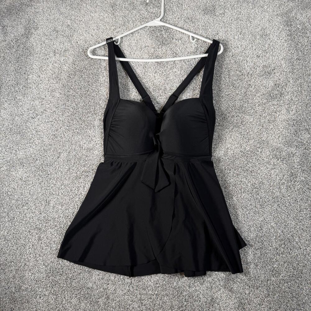 Torrid Swimdress 1R Plus Crossback Padded Chic Retro Feminine Resort Romantic